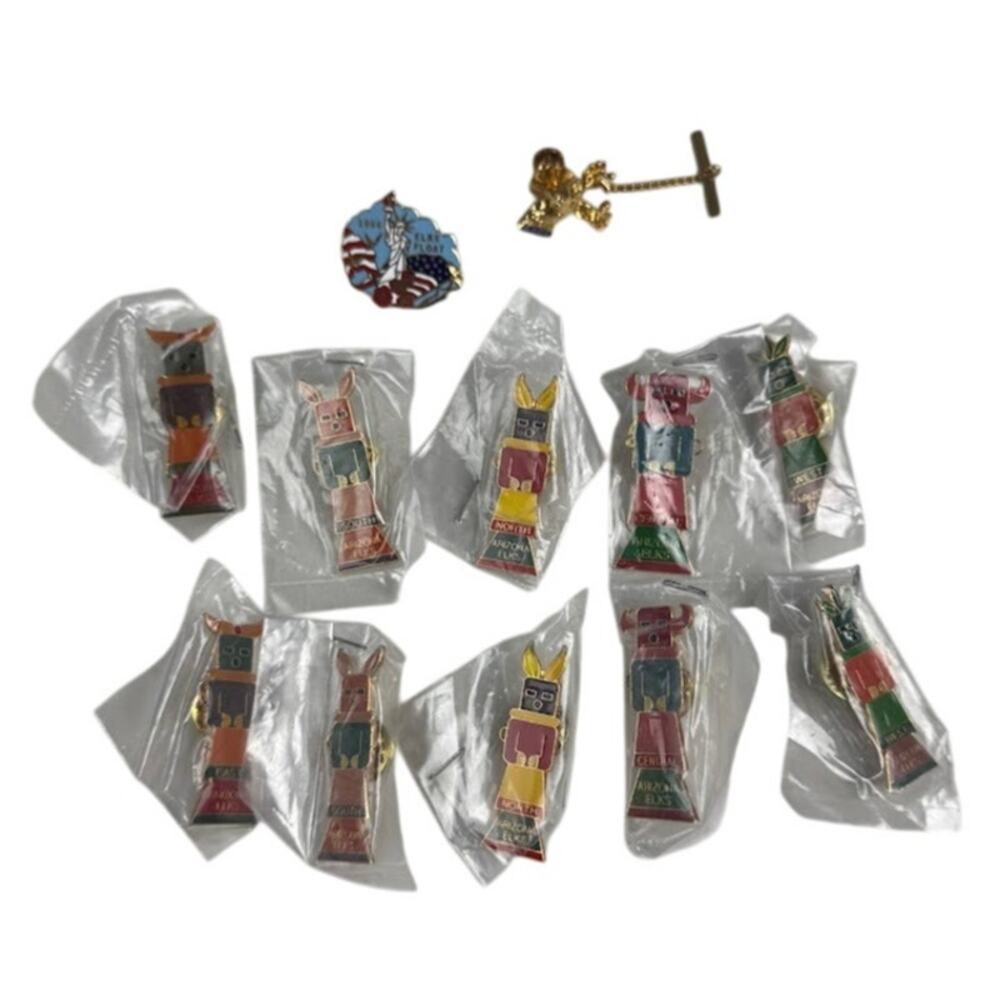Arizona Elks Collectible Trading Pin Lot of 12 Kachina Pinback Lapel Pin